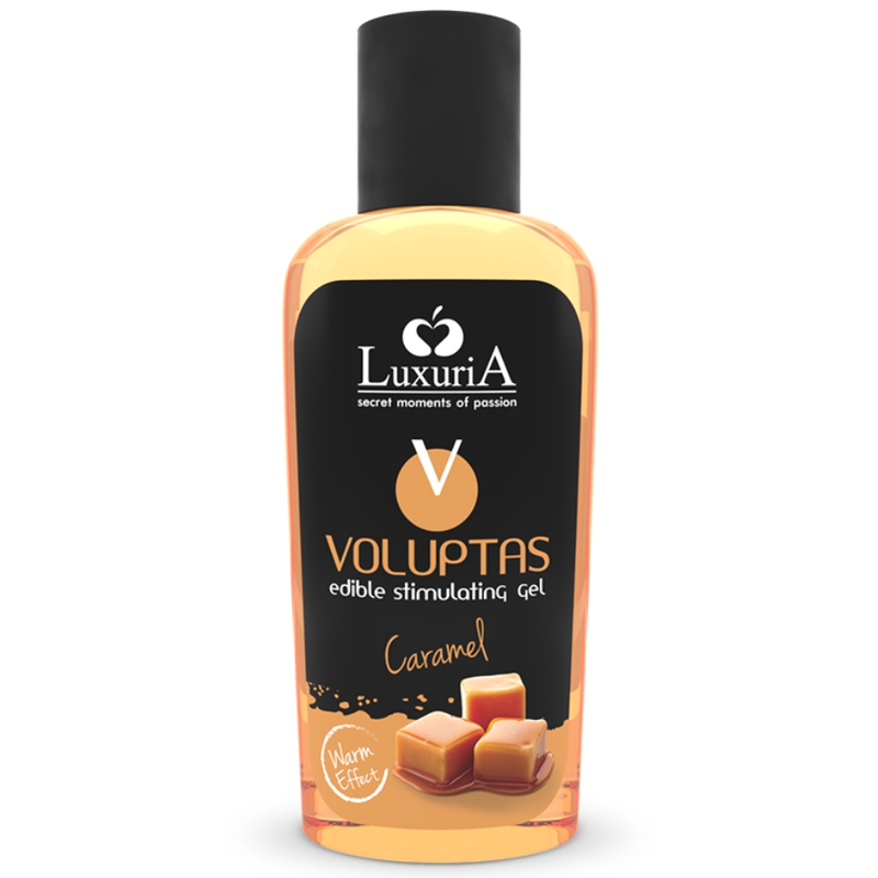 Voluptas Gel Masaje Comestible Efecto Calor - Caramelo 100 ML