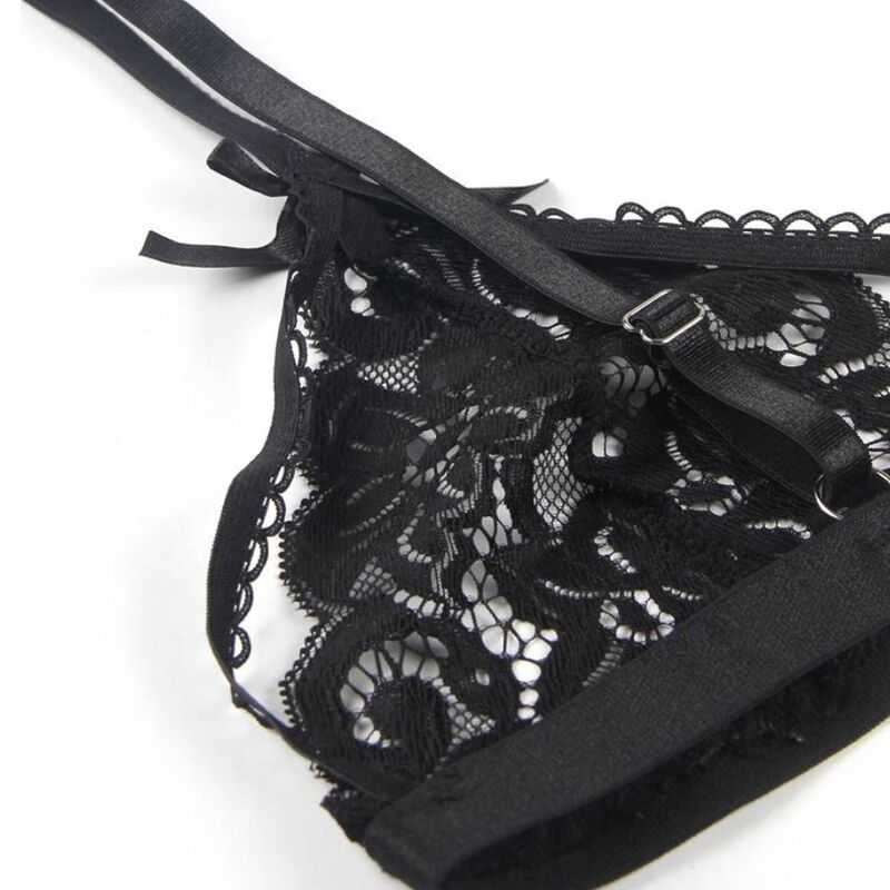 Set Sujetador & Tanga Con Liguero