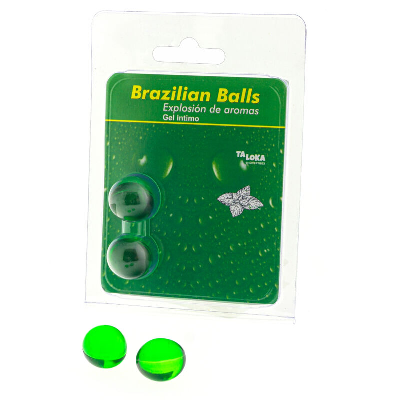 Lubricante Brazilian Balls Menta 2 Bolas