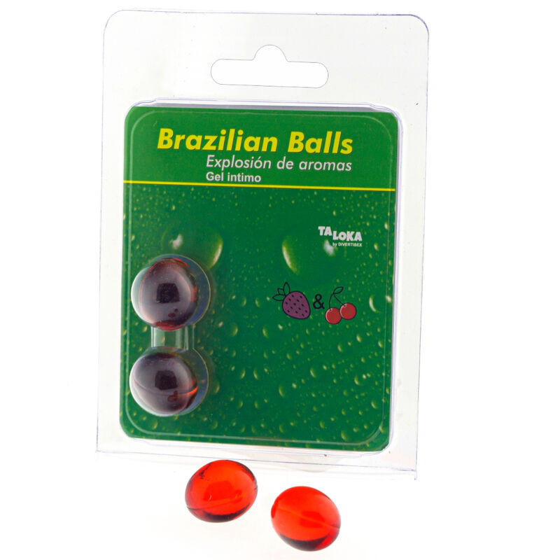 Lubricante Brazilian Balls Fresa & Cereza 2 Bolas