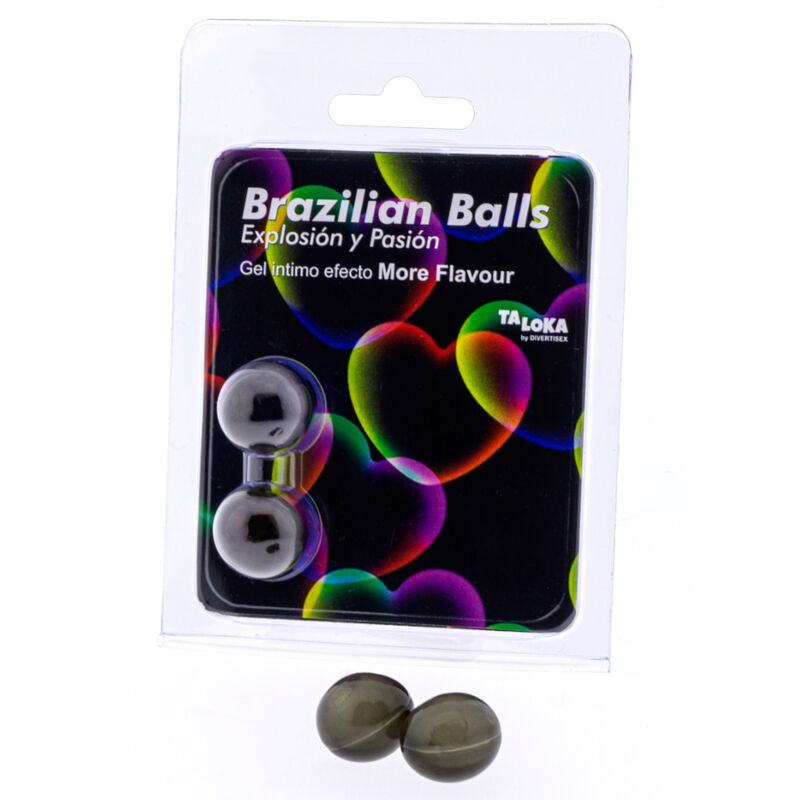 Lubricante Brazilian Balls Efecto More Flavour 2 Uds