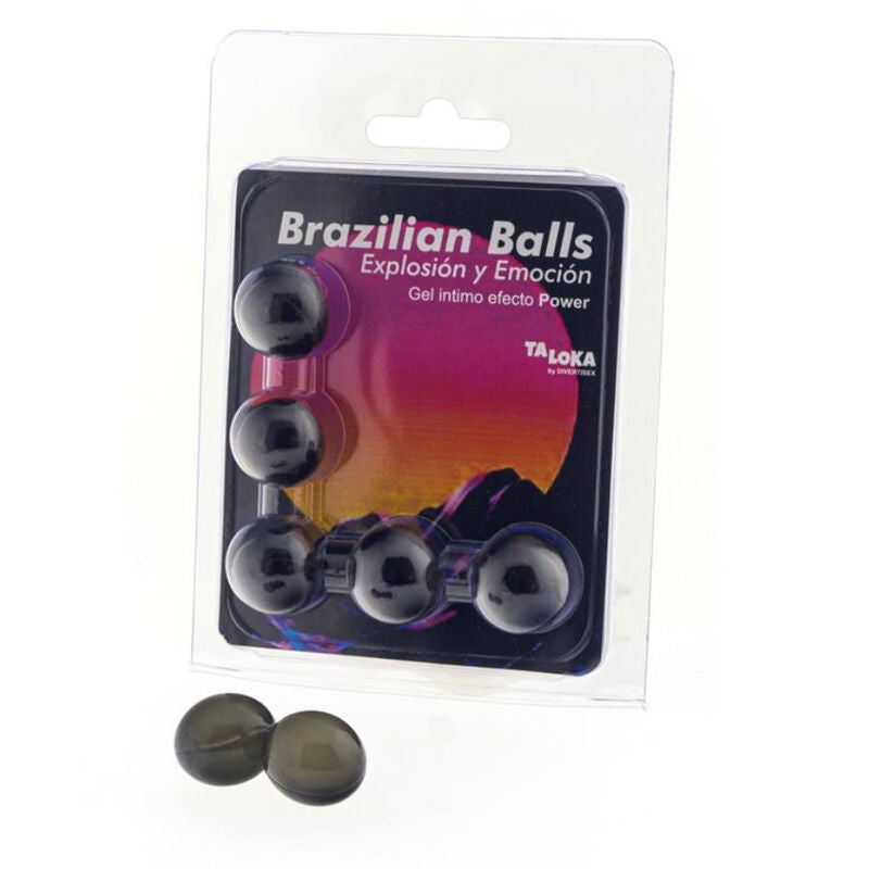Lubricante Brazilian Balls Efecto Power 5 Bolas