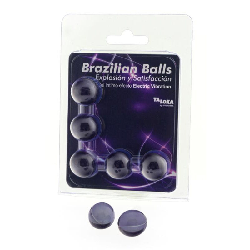 Lubricante Brazilian Balls Efecto Vibración Eléctrica 5 Uds