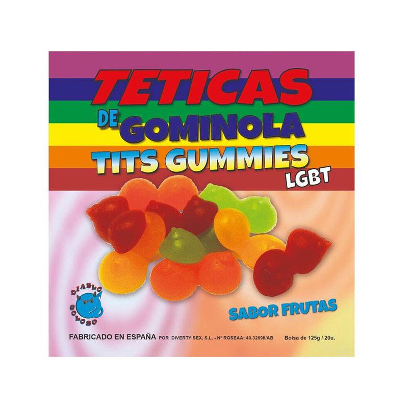 Teticas De Gominola Brillo Surtidas Lgtb