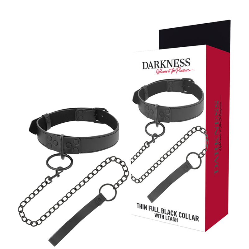 Collar Con Cadena Negro