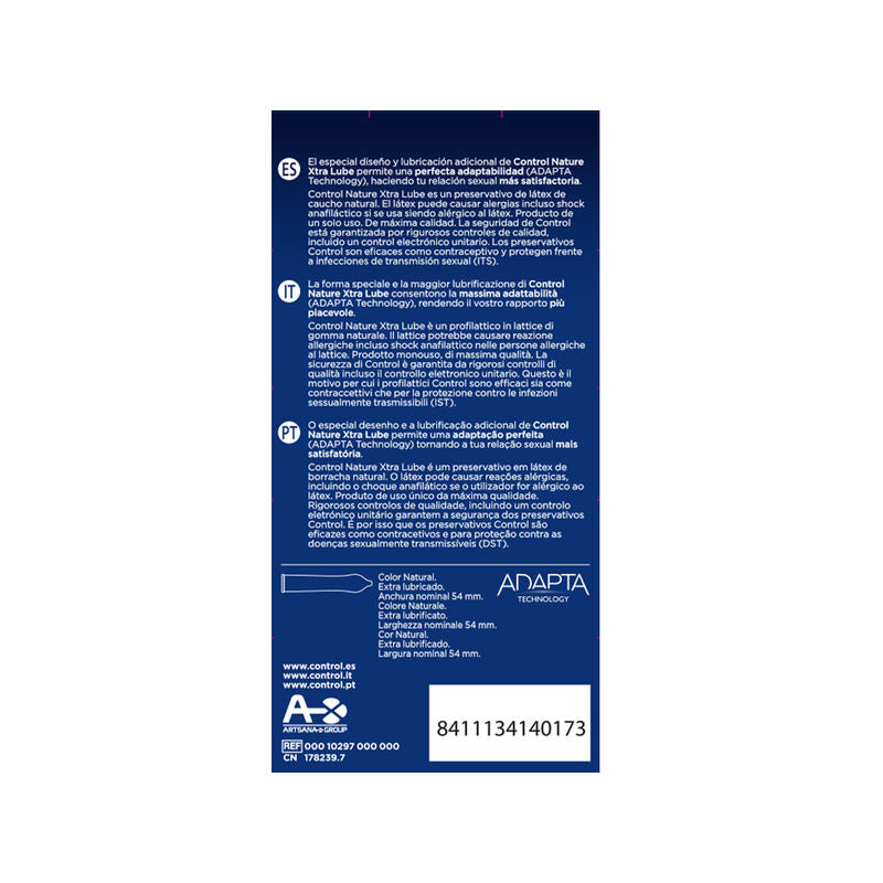 Preservativos Control Extra Lube 12 Uds