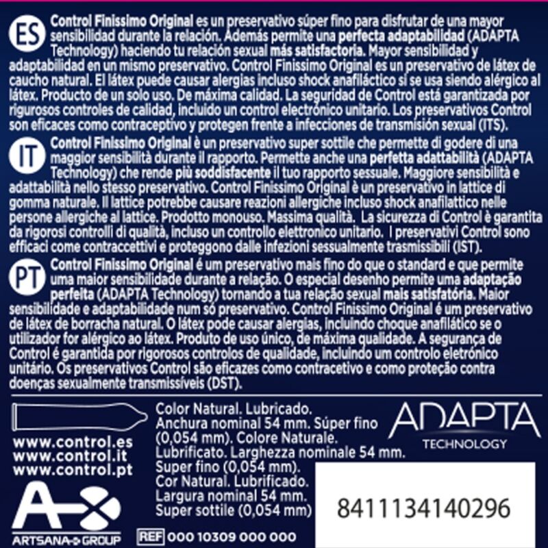 Preservativos Control Finissimo 3 Uds