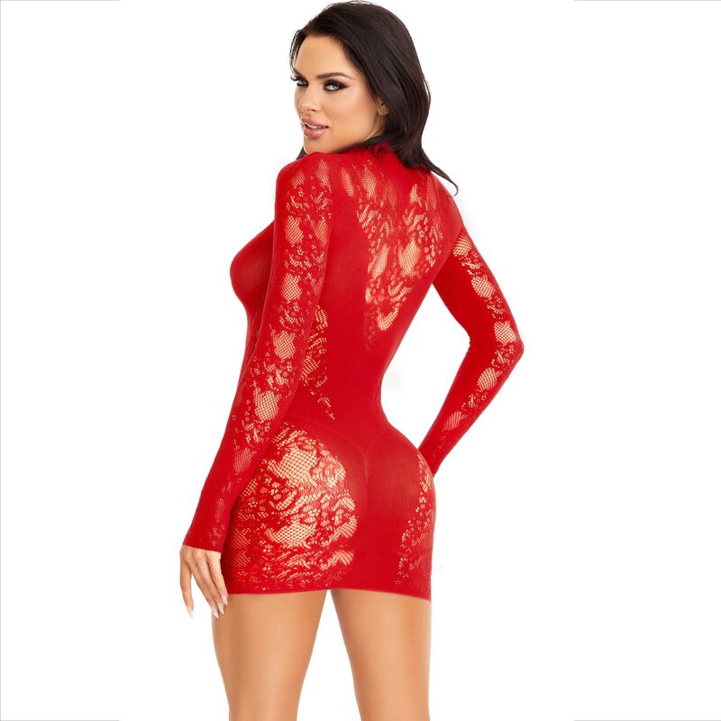 Vestido Encaje Manga Larga