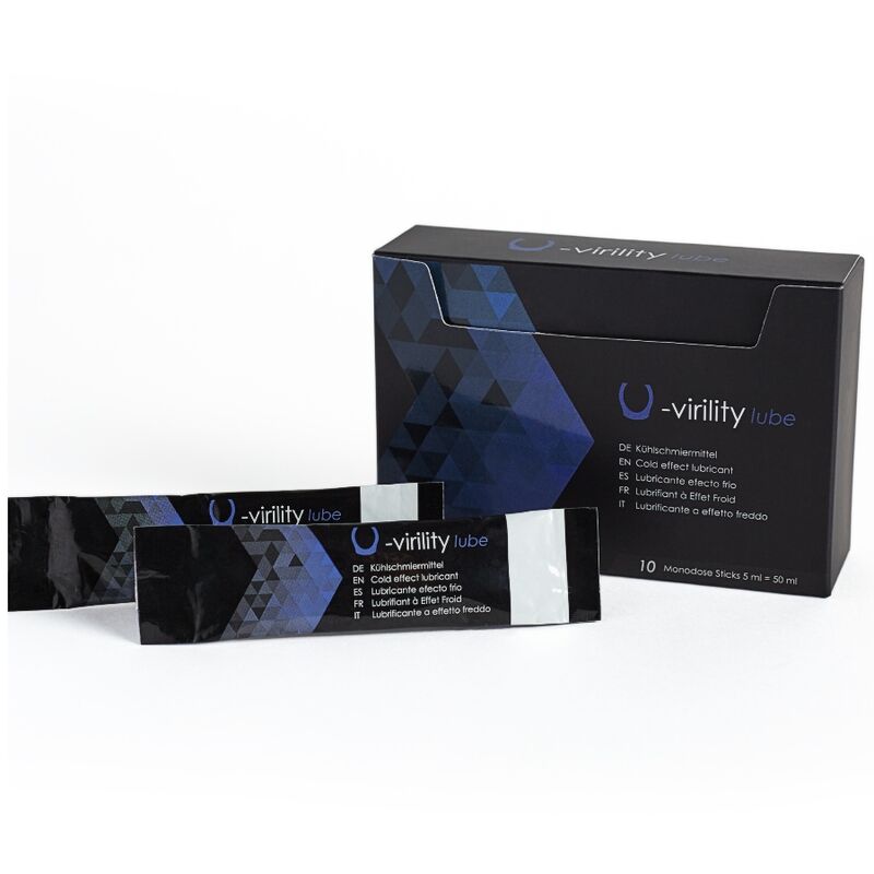 Lubricante U-Virility Lube Efecto Frio 10 Uds 5 ML
