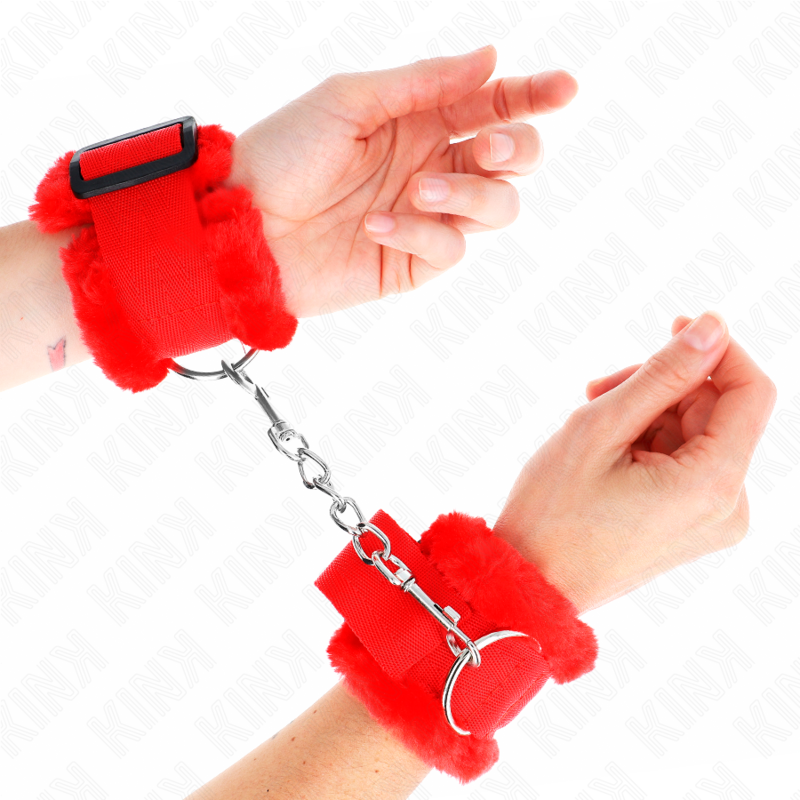 Muñequeras Forrada Rojo Ajustable 17-31 Cm X 7 Cm