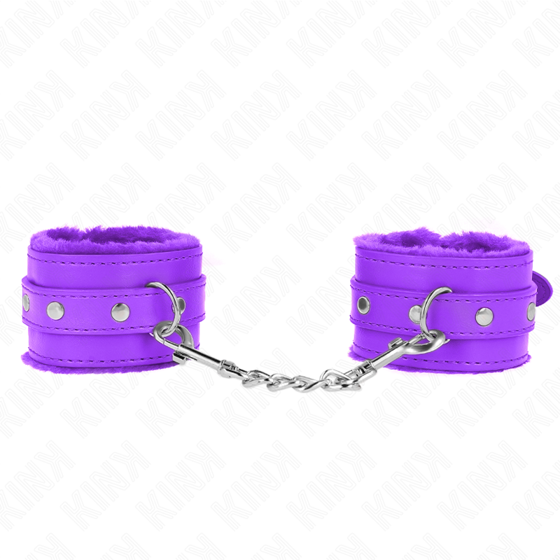 Muñequeras Forradas Premium Violeta Con Correa Violeta Ajustable 17-29 Cm X 6 Cm