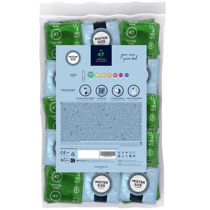 Preservativos Mister Size XS 47 MM 100 Uds