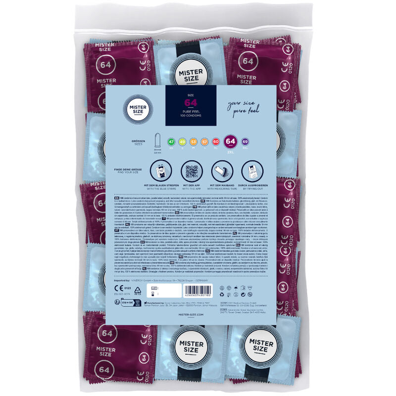 Preservativos Mister Size XXL 64 MM 100 Uds