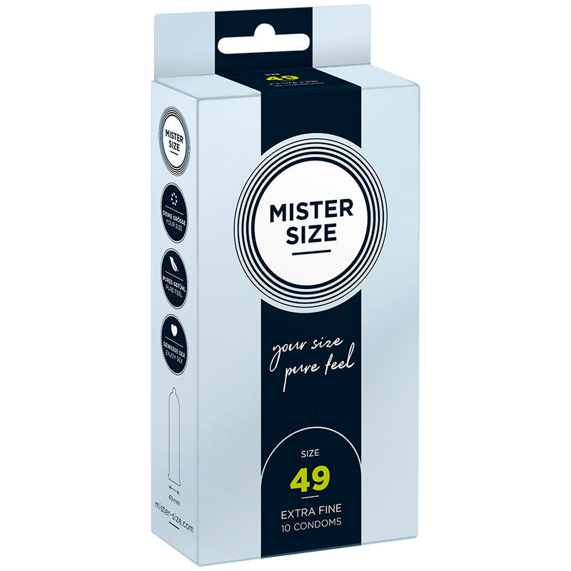 Preservativos Mister Size S 49 MM 10 Uds