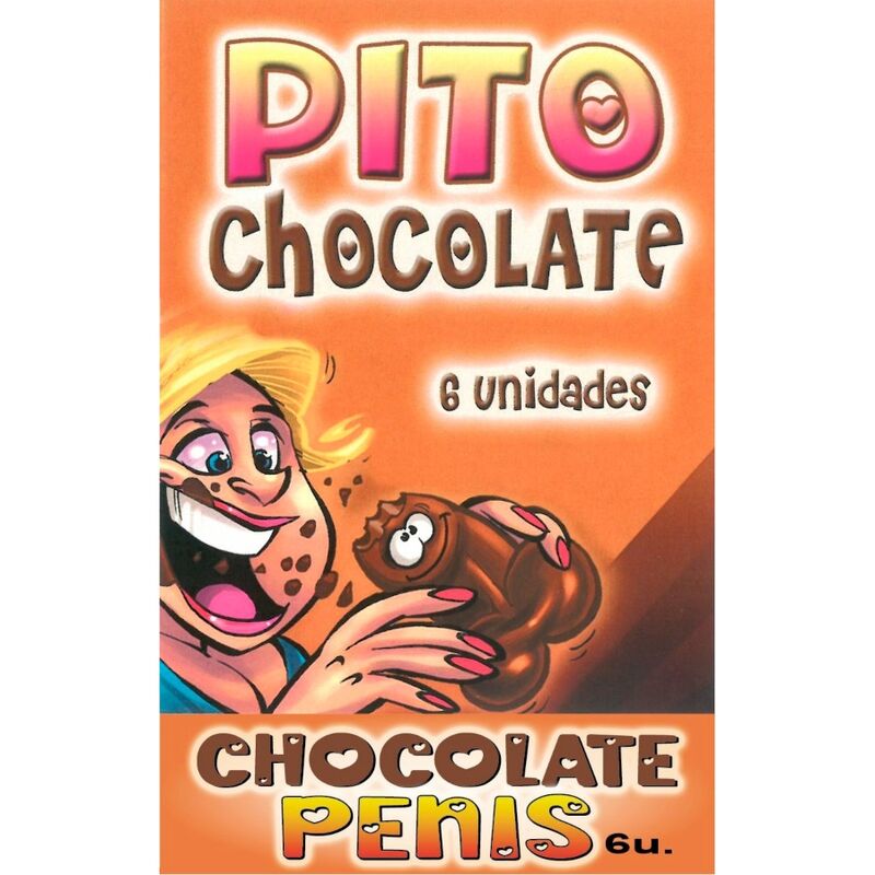 Caja 6 Chocolatinas Forma Pene