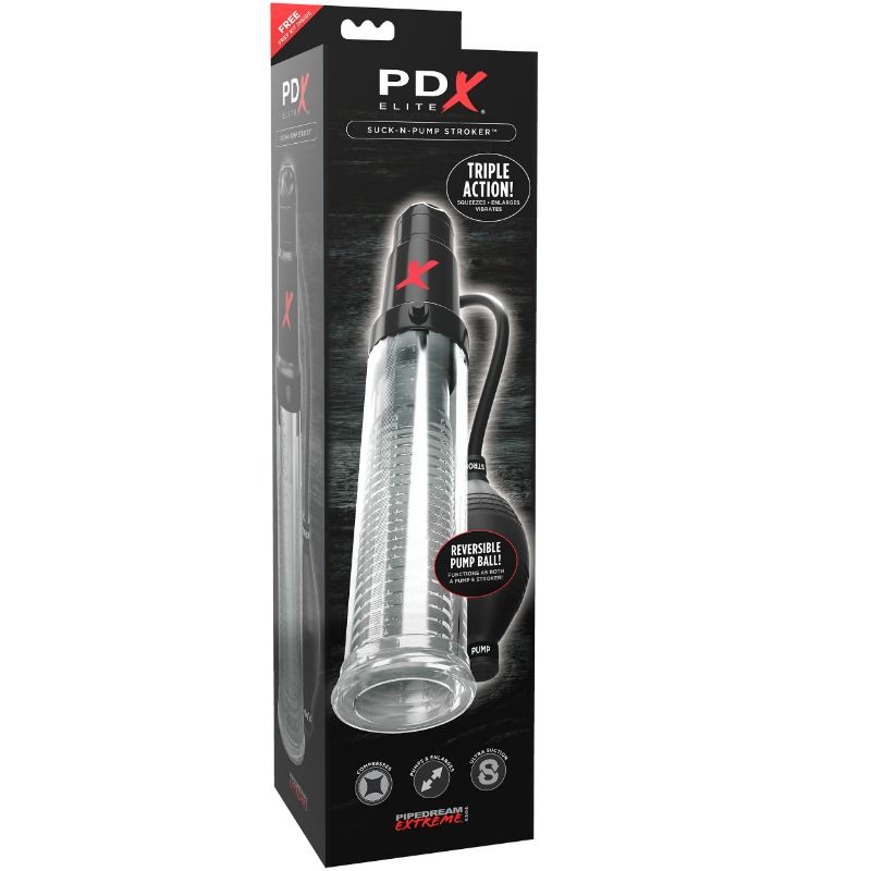 Bomba De Succion Masturbadora Con Vibracion Suck N Pump Stroker