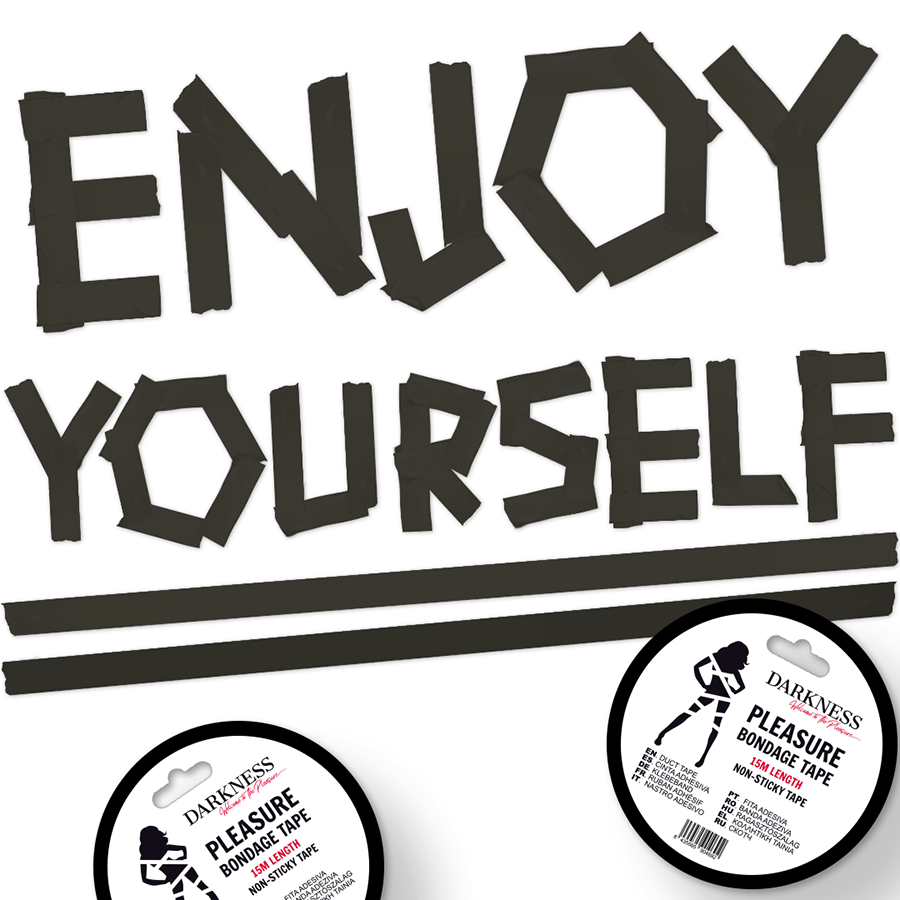 Cinta Para Bondage Negro No Pegajosa 15M