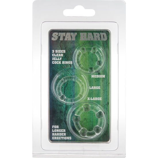 Set 3 Rings Stay Hard