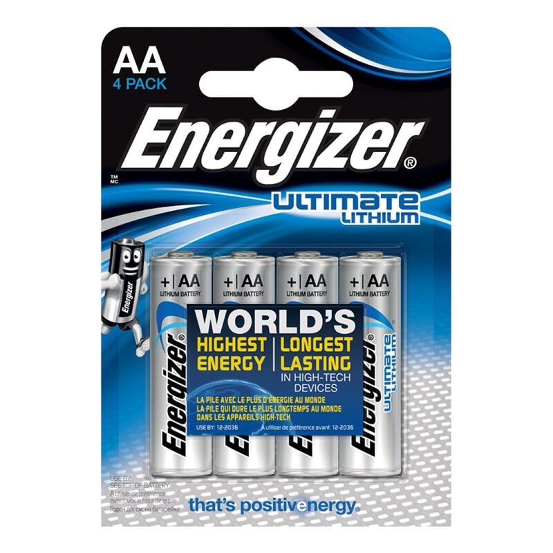 Pila Alcalina AA L91 LR6 1,5V - Blister 4Uds
