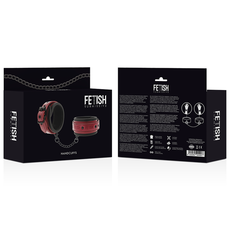 Esposas Cuero Vegano Con Forro De Neopreno