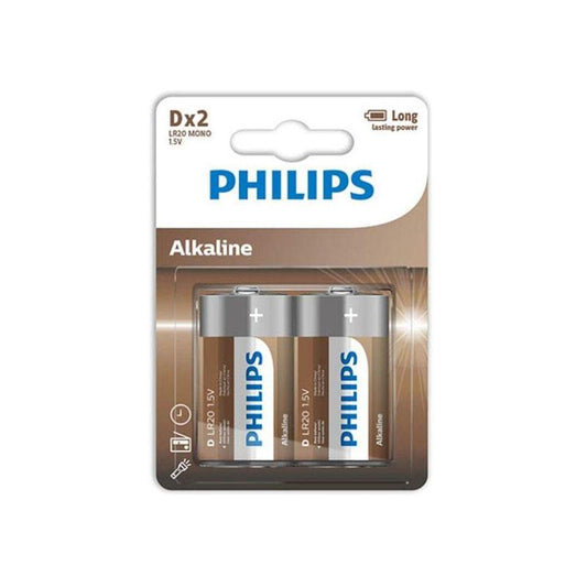 Pila Alcalina D LR20 - Blister 2Uds