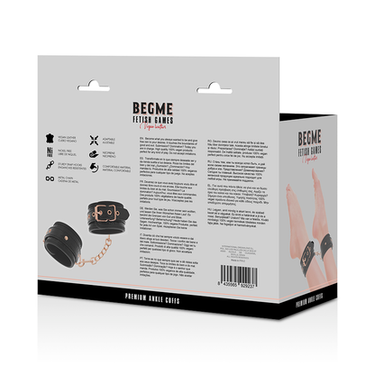 Black Edition Esposas Para Tobillos Con Forro De Neopreno