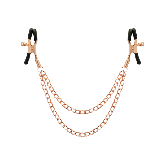 Black Edition Pinzas Pezones Con Cadena