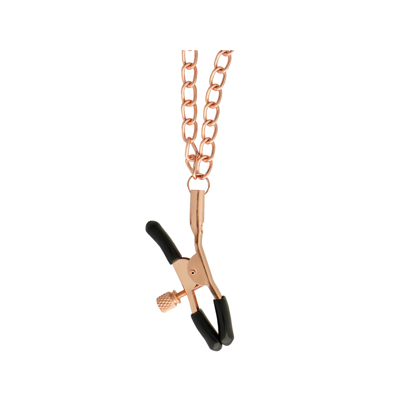 Black Edition Pinzas Pezones Con Cadena