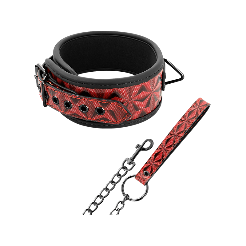 Red Edition Collar Cuero Vegano Con Forro De Neopreno
