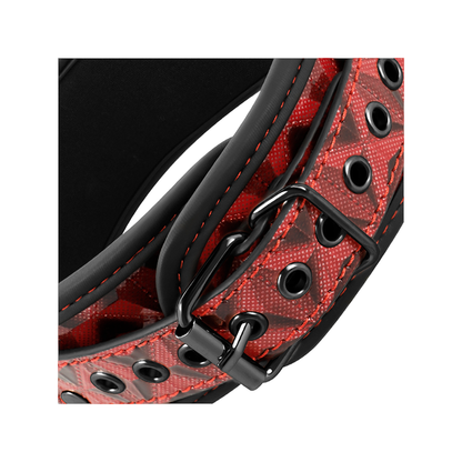 Red Edition Collar Cuero Vegano Con Forro De Neopreno
