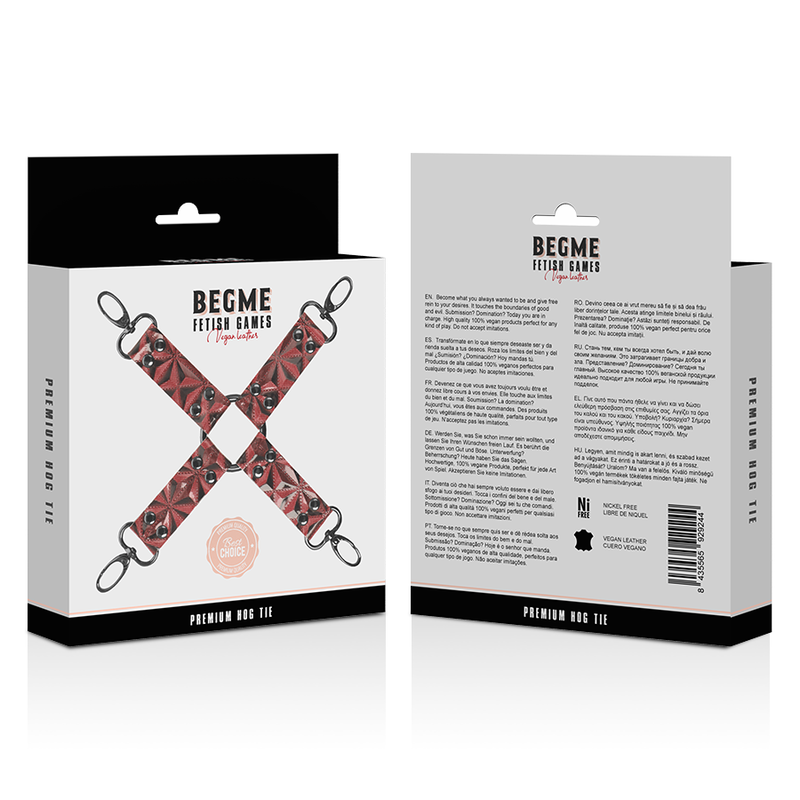 Red Edition Hog Tie Cuero Vegano
