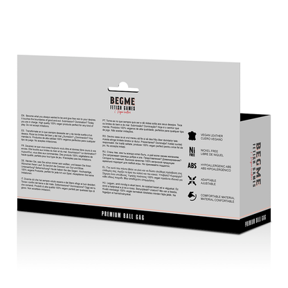 Red Edition Mordaza Cuero Vegano