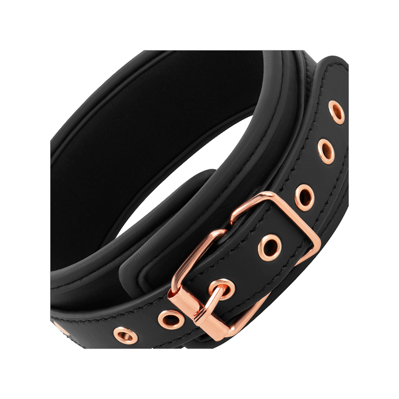 Fantasy Collar Cuero Vegano Con Correa Y Forro De Neopreno