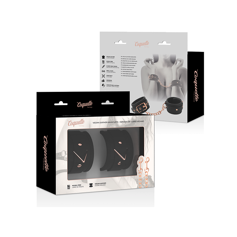 Fantasy Esposas Para Manos Cuero Vegano Con Forro De Nopreno
