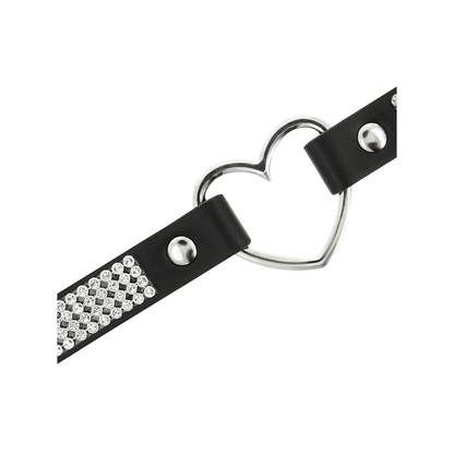 Choker Cuero Vegano Corazon