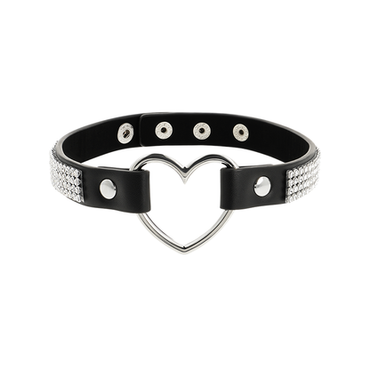 Choker Cuero Vegano Corazon