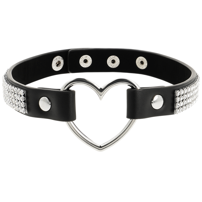 Choker Cuero Vegano Corazon