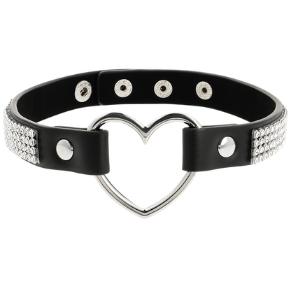 Choker Cuero Vegano Corazon
