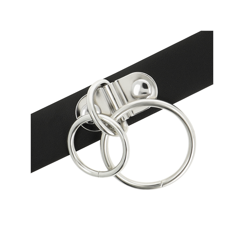 Choker Cuero Vegano Doble Anilla