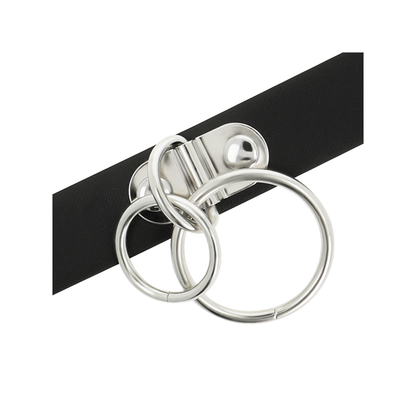 Choker Cuero Vegano Doble Anilla