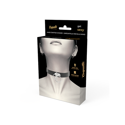 Choker Cuero Vegano Doble Anilla