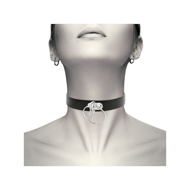 Choker Cuero Vegano Doble Anilla