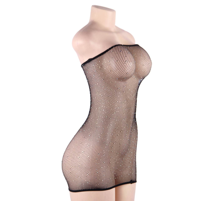 Vestido Red Con Brillantes