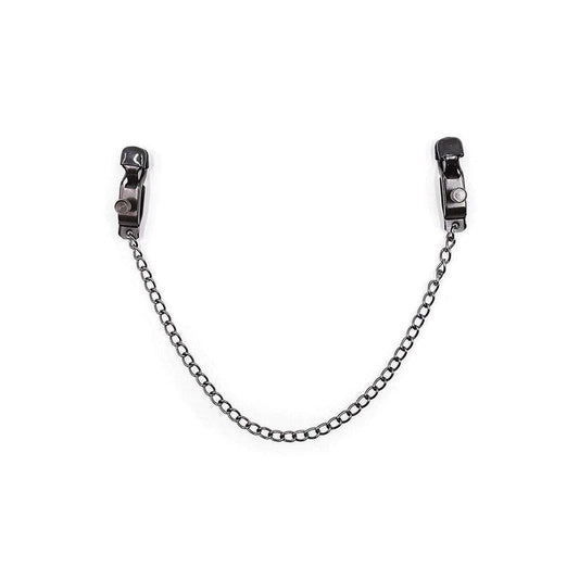 Pinzas Metal Con Cadena Negro