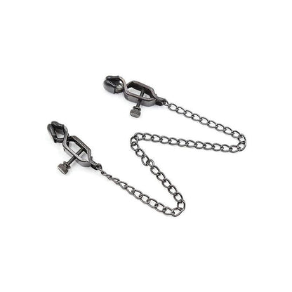 Pinzas Metal Con Cadena Negro