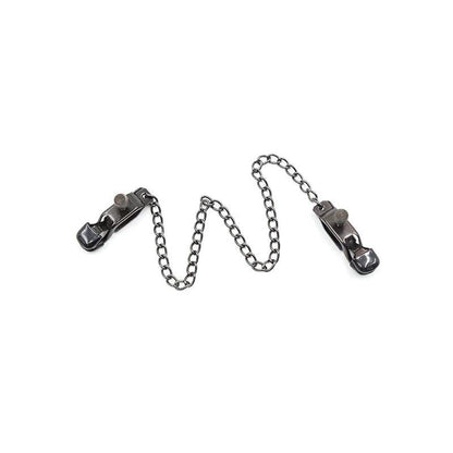 Pinzas Metal Con Cadena Negro