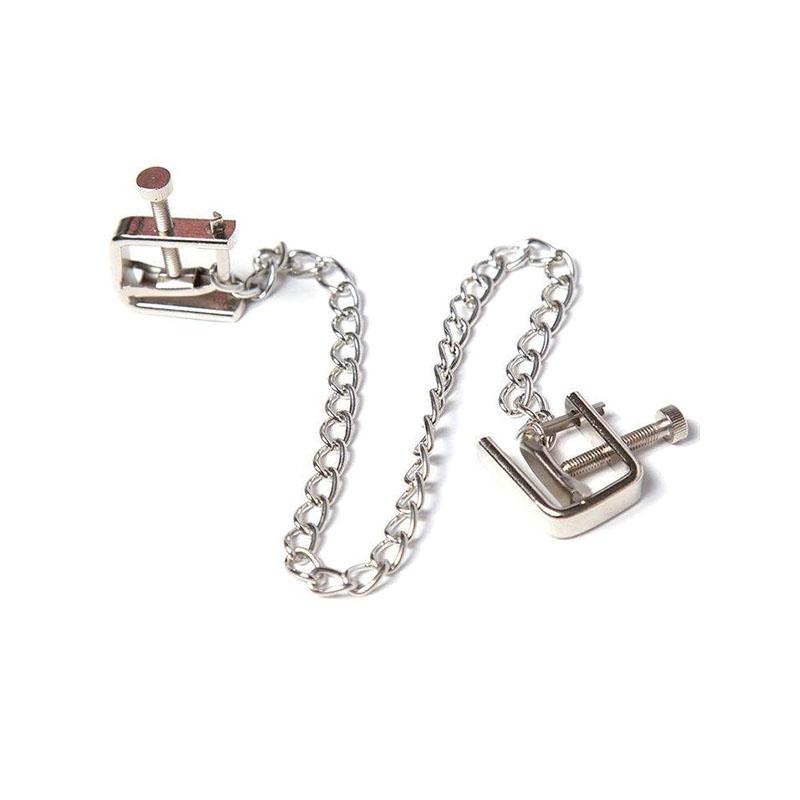 Pinzas Metalicas Tornillo Con Cadena