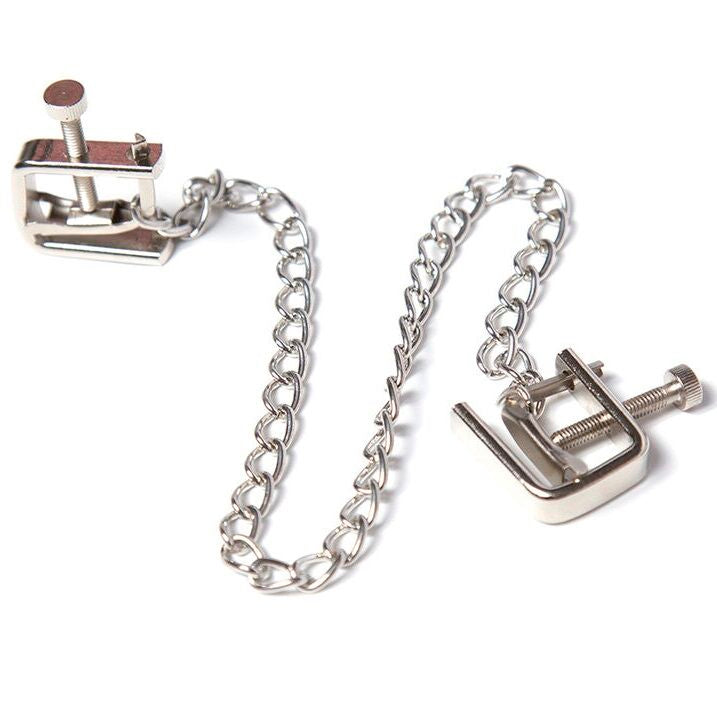 Pinzas Metalicas Tornillo Con Cadena