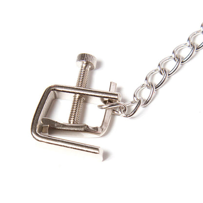 Pinzas Metalicas Tornillo Con Cadena