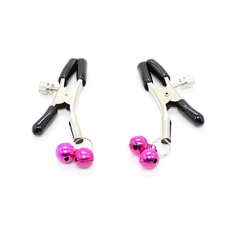 Pinzas Pezones Con Cascabel Rosa